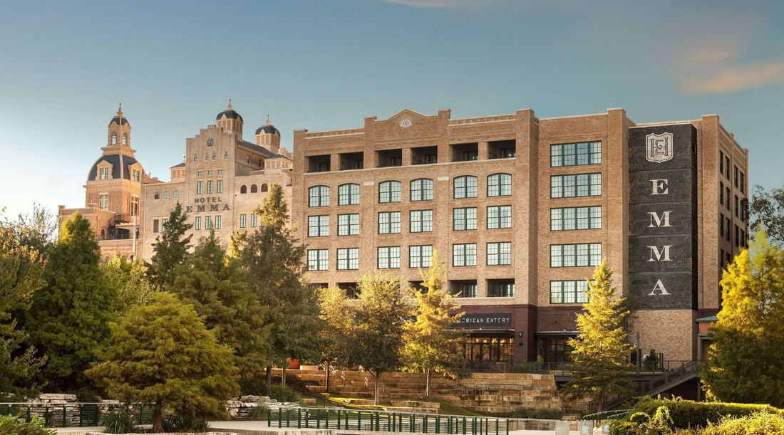 Exterior of Hotel Emma beside the San Antonio River Walk
